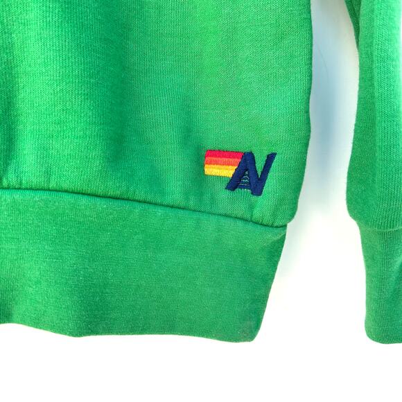 Aviator Nation Never Stop Chasing Rainbows Crewneck Sweatshirt Green Small - Picture 5 of 8